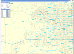 West Valley Metro Area Wall Map Color Cast Style 2024